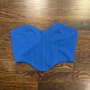 Blue Corset Inspired Top